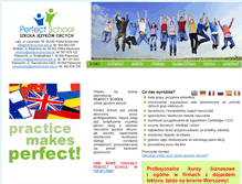 Tablet Screenshot of perfectschool.edu.pl